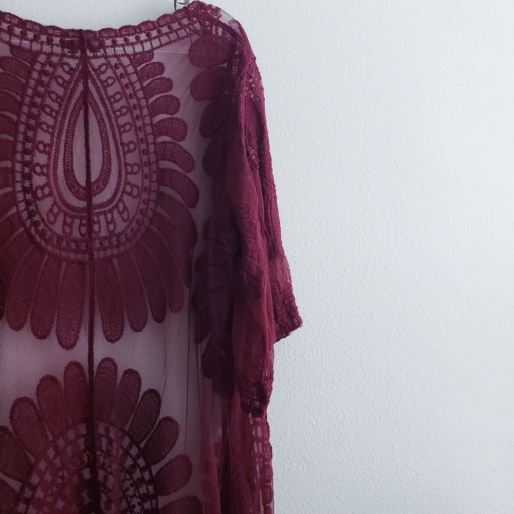 Rebellion Again Sheer Lightweight Cardigan - Picture 7 of 10